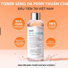 (Tặng toner Klairs mini 30ml tím) Dear, Klairs Nước hoa hồng hỗ trợ làm sáng da Freshly Juiced Vitamin Essence Toner 180ml