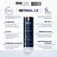 Kem Dưỡng Làm Sáng, Trẻ Hoá Và Cải Thiện Nếp Nhăn MD CARE PRO-RETINOL 30ml