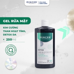 Gel Rửa Mặt Kim Cương Than Hoạt Tính Detox Da Mincer Pharma Oxygen Detox Purifying Carbo-Gel 250ml