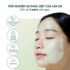 Mặt Nạ Rửa Mặt 2 In 1 Làm Sạch Sâu Cho Da Dầu Mụn Nhạy Cảm Dewdap Cicatea Pore & Sebum Pack Cleanser 150ml