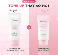 Make P:rem Kem Chống Nắng Vật Lý Cải Tiến Mới Soothing Pink Tone Up Sun Cream Nâng Tone Hồng Rạng Rỡ SPF 50+ PA++++ 50ml