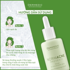 Serum kiềm dầu se khít lỗ chân lông cho da dầu Dermedic Normacne Preventi Widened Pores Serum 30ml
