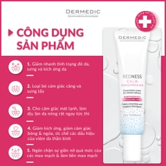 Kem dưỡng phục hồi da mỏng yếu nhạy cảm Dermedic Redness Calm Concentrate Cream For Chronic Diseases 40ml