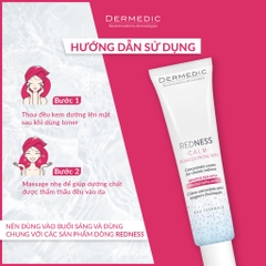 Kem dưỡng phục hồi da mỏng yếu nhạy cảm Dermedic Redness Calm Concentrate Cream For Chronic Diseases 40ml