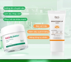 Dr.G Bộ chăm sóc da R.E.D BLEMISH Clear Soothing Cream Bonus Set (Kem 70ml + KCN 20ml)