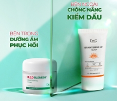 Dr.G Bộ chăm sóc da R.E.D BLEMISH Clear Soothing Cream Bonus Set (Kem 70ml + KCN 20ml)