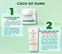 Dr.G Bộ chăm sóc da R.E.D BLEMISH Clear Soothing Cream Bonus Set (Kem 70ml + KCN 20ml)