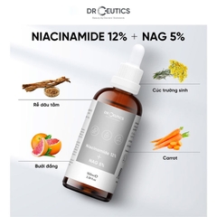 Serum Niacinamide 12% + NAG 5% DrCeutics Giảm Thâm Sáng Da Kiềm Dầu