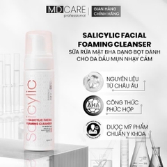 Sữa Rửa Mặt BHA Dạng Bọt MD CARE Dành Cho Da Dầu Mụn Nhạy Cảm 150ml
