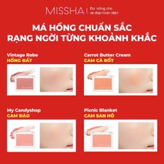 Missha Phấn Má Hồng Cotton Blush 4.2g Mỏng Nhẹ, Bám Màu, Tự Nhiên
