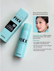 Xịt khoá nền mịn lì So Natural All Day BLUR Makeup Setting Fixx 75ml (XANH)