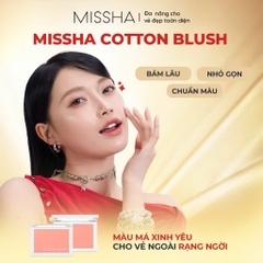 Missha Phấn Má Hồng Cotton Blush 4.2g Mỏng Nhẹ, Bám Màu, Tự Nhiên