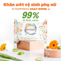 Khăn giấy ướt vệ sinh vùng kín phụ nữ cao cấp Femfresh Wipes