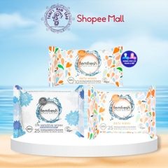 Khăn giấy ướt vệ sinh vùng kín phụ nữ cao cấp Femfresh Wipes
