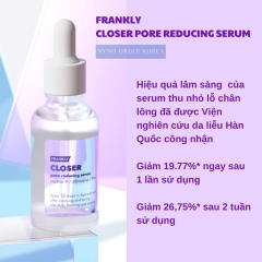 Tinh Chất Căng Bóng Thu Nhỏ Lỗ Chân Lông Frankly Closer Pore Reducing Serum 30ml