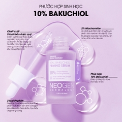Serum 10% Bakuchiol Sinh Học Chống Lão Hoá Mờ Nếp Nhăn Neogen Dermalogy Real Bakuchiol Firming Serum 30ml