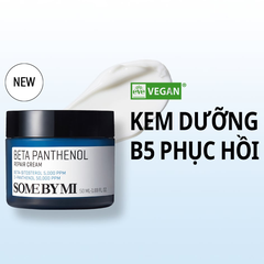 Kem dưỡng Phục hồi da B5 với D-Panthenol 5% và Peptides Some By Mi Beta Panthenol Repair Cream 50ml