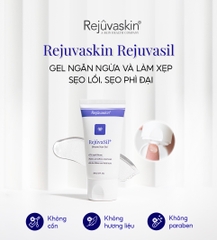 Gel ngăn ngừa sẹo và làm xẹp sẹo lồi, sẹo phì đại REJUVASKIN Rejuvasil