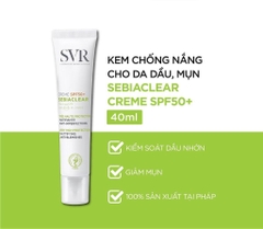 Kem chống nắng SVR sebiaclear srème làm giảm mụn SPF50+ 40ml
