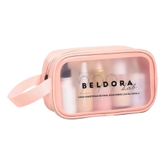 (QUÀ TẶNG) Túi đựng mỹ phẩm Độc Quyền Beldora 299 dạng hộp có khoá kéo cao cấp
