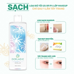 Nước tẩy Trang Cây Phỉ Derladie Cleansing Water Witch Hazel