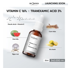 Tinh chất Serum C Drceutics VITAMIN C 16% + TRANEXAMIC ACID 3% dưỡng sáng, mờ thâm, giảm nám