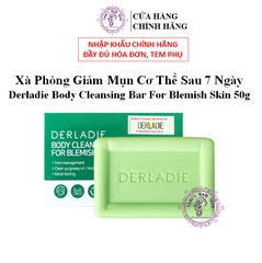 Xà Phòng Giảm Mụn Cơ Thể Sau 7 Ngày Derladie Body Cleansing Bar For Blemish Skin 50g