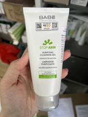 Sữa rửa mặt BABÉ Stop Akn Purifying Cleansing gel cho da dầu mụn