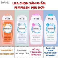 Dung Dịch Vệ Sinh Phụ Nữ Femfresh,Sạch Thơm Suốt Ngày Dài Femfresh 250ml Anh Quốc