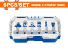 Bộ 6 mũi phay gỗ 6mm WadFow WRKSR0106