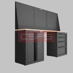 Tủ dụng cụ CSPS 183cm - 2 tủ màu đen/đỏ