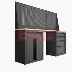 Tủ dụng cụ CSPS 183cm - 2 tủ màu đen/đỏ