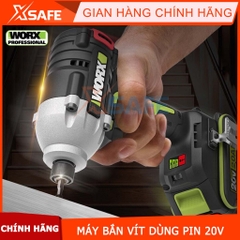 Máy bắn vít mini dùng pin 20V WORX WU290D máy siết vít không chổi than