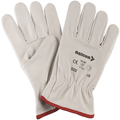 Găng Tay Da Bê Hàn TIG Màu Trắng Mallcom  D232