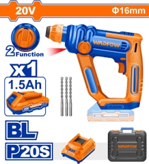 Máy Khoan Đục Bê Tông Dùng Pin 20V-16mm (Kèm 1 Pin 1 5Ah) WADFOW WLM1B161