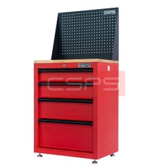 [Sale 8/8] Tủ Dụng Cụ CSPS 61cm 4 Hộc Kéo Đen Đỏ Xám