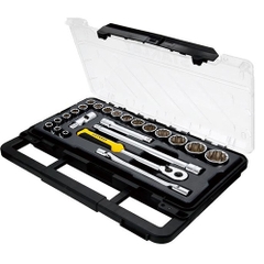 Bộ Khẩu 1/2 inch 12pt 23 Chi Tiết Hộp Nhựa Stanley STMT75095-8C