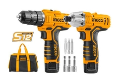 Bộ combo máy khoan 10mm & siết vít dùng pin Lithum 12V