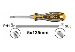 Tuốc nơ vít 2 đầu Ingco AKISD0203  135mm Xsafe