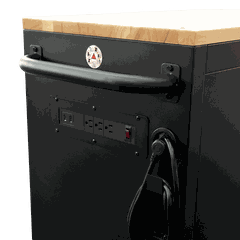 Tủ Dụng Cụ CSPS 76cm 7 Hộc Kéo Đen Tay Cầm Vàng Mặt Ván Gỗ