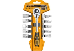 Bộ 12 đầu tuýp tay vặn 1/4'' INGCO HKTS14122