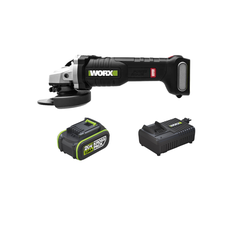 Máy Mài Góc Dùng Pin 20V (1 Pin 5.0Ah, 1 Sạc 6A) Worx WU806.15.6