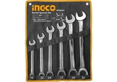 Bộ 6 cờ lê vòng miệng tự động 19-32mm INGCO HKSPAR1061