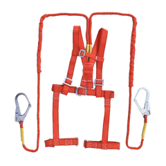 Dây Đai An Toàn Toàn Thân 2 Móc Màu Đỏ