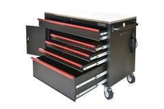 Tủ dụng cụ CSPS 132cm - 05 hộc kéo màu đen/trắng