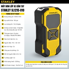 Máy Bơm Lốp Xe Đa Năng Cầm Tay STANLEY SL1215-010