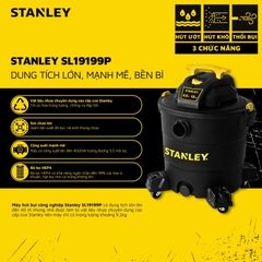 Máy hút bụi 3 chức năng - Khô/Ướt/Thổi -  Hiệu Stanley USA - SL19199P