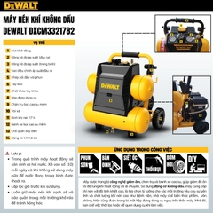 MÁY NÉN KHÍ KHÔNG DẦU 17L DEWALT DXCM3321782