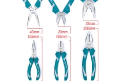 Bộ 3 Kềm Cắt, Kềm Răng Và Kềm Mỏ Dài TOTAL THT1K0301 giá rẻ