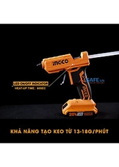 Súng bắn keo dùng pin Lithum 12V INGCO CGGLI1201/CGGLI2001